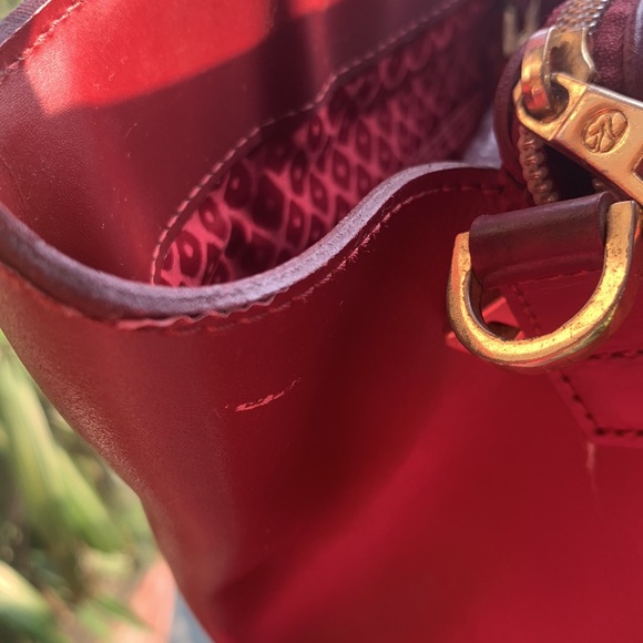 PLUM RED LONGCHAMP MINIMAL BEAUTY: crossbody, spacious, feminine. Leather bag. - Picture 11 of 17